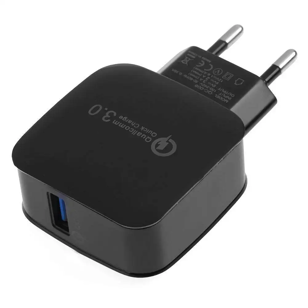 США ЕС мини переносной штекер QC3.0 USB адаптер для путешествий настенное Зарядное
