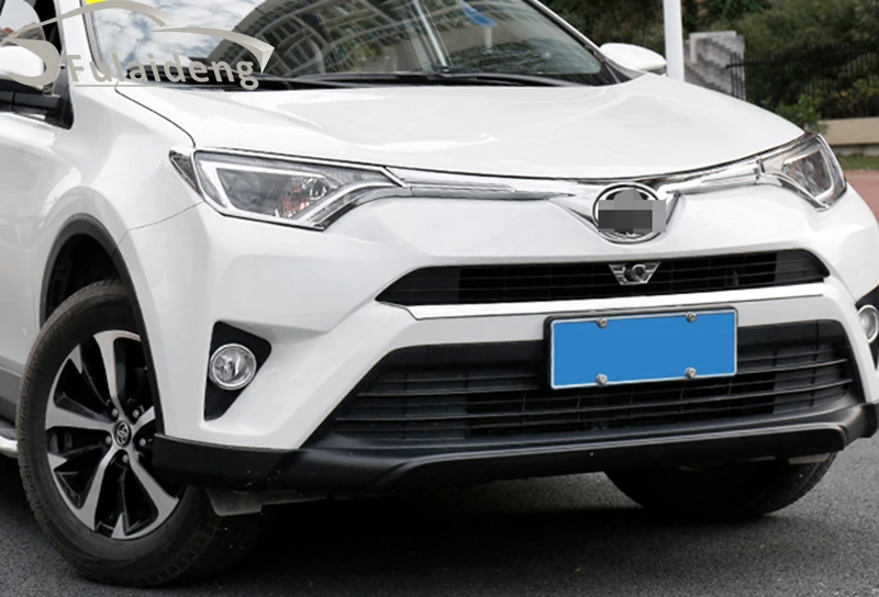Для Toyota RAV4 2016 2018 ABS Хромированная передняя решетка капота гриль накладка литье