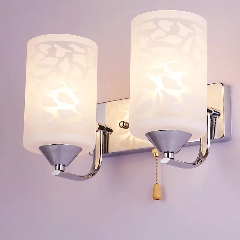 

modern glass wall lamp lighting lamps, bedside staircase, corridor, corridor lighting