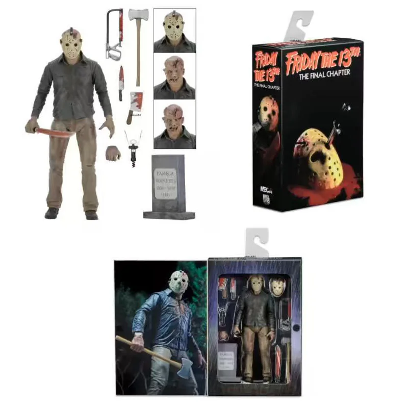 NECA пятница 13th PVC Фигурки Игрушка заключительная глава Джейсон Вурхиз фигурку