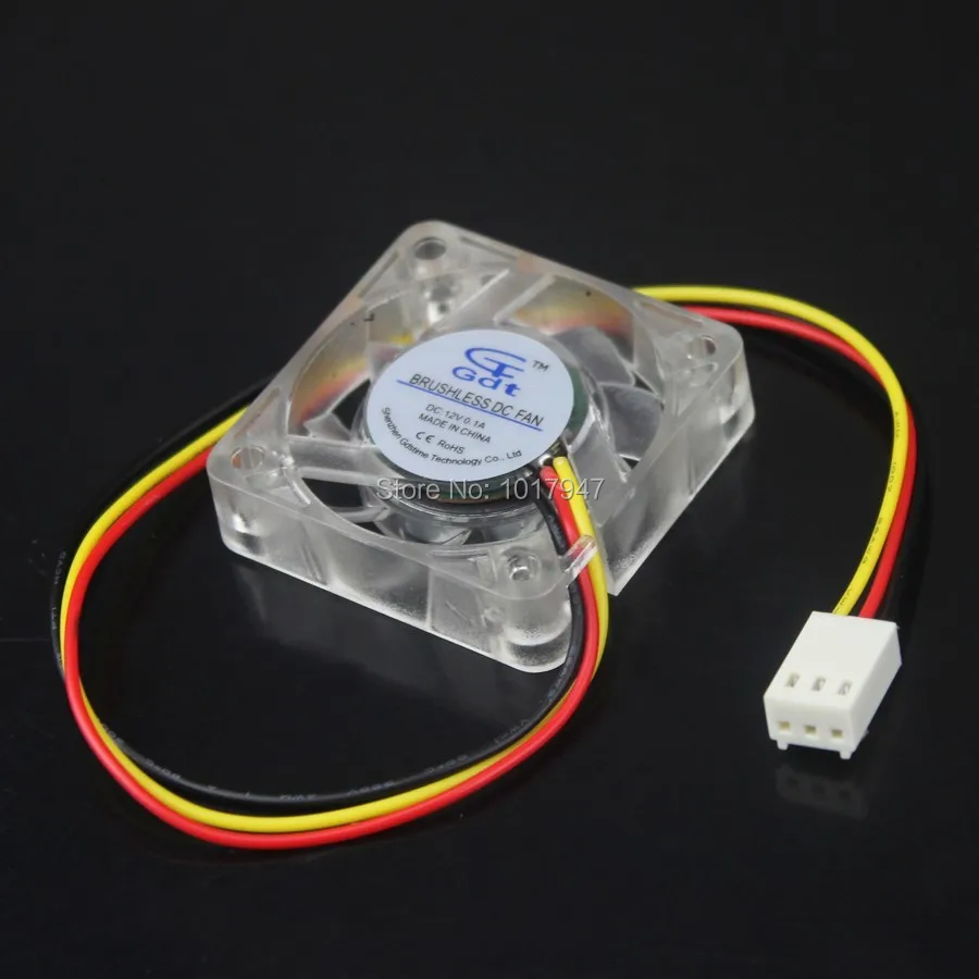 20 Pieces LOT 4cm 40mm 40x40x10mm 4010S DC 12V 3Pin Blue LED Mini Brushless Case Cooler Cooling Fan |