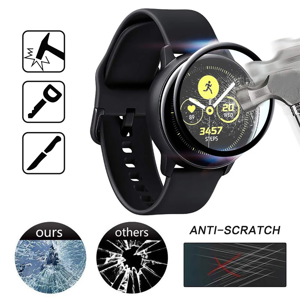 1/2/5/шт. 3D полноэкранное закаленное стекло Защитная пленка для Samsung Galaxy Watch Active