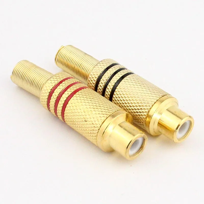 100 шт. адаптер удлинитель для аудио и видео|female rca connector|female connectorfemale audio connector |