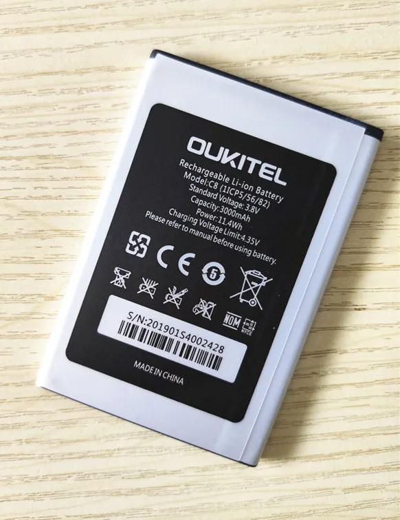 Аккумулятор для смартфона Oukitel C8 3000 мАч|Аккумуляторы мобильных телефонов| |