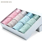 Бренд трусы мужские 4 штупак Боксеры для Мужчин DO DO MIAN Шорты Трусики Модные Светло-Цветной Мужское Нижнее Белье Хлопок Большие Размеры L-4XL