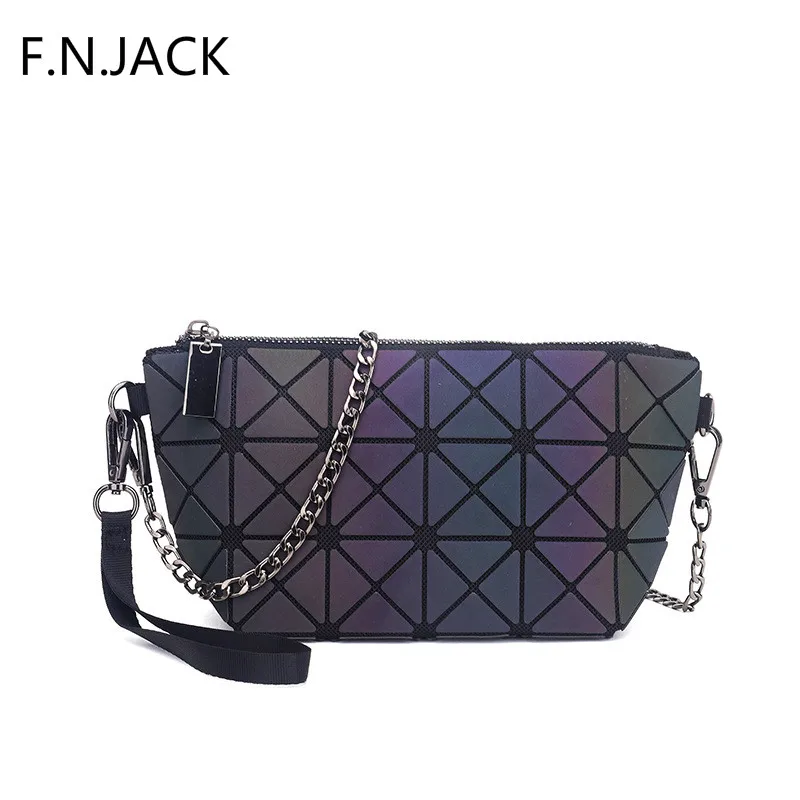 Новые женские сумки F.N.JACK с геометрическим рисунком яркая дамская сумочка