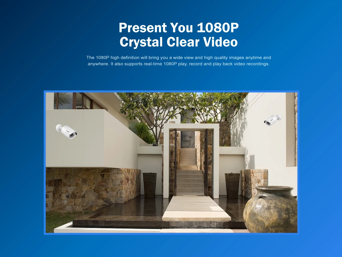 SANNCE HD 8CH 1080P HDMI POE NVR комплект камер видеонаблюдения 2MP уличная IP66 ip-камера P2P система видеонаблюдения
