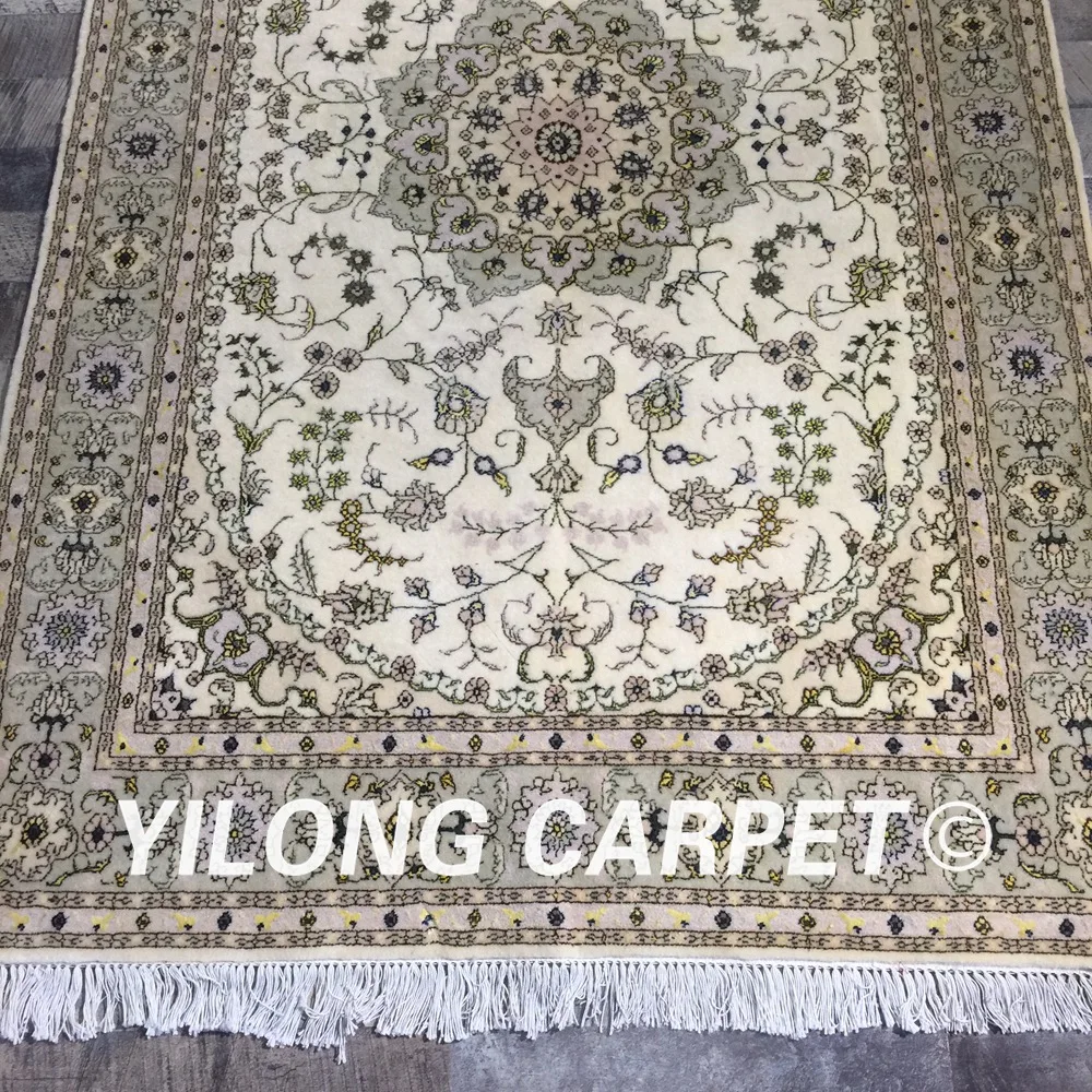 Yilong 4 'x 6' ручной персидский Дизайнерский ковер прочный Восточный Кум ковёр из
