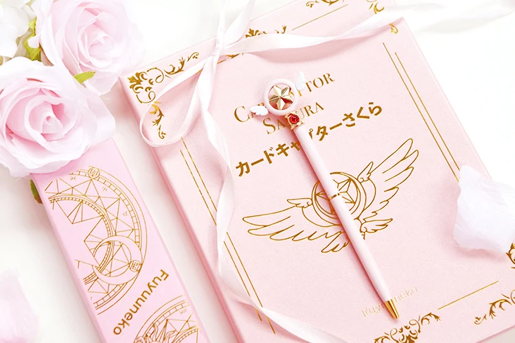 Карта Captor Sakura аниме действие напечатанный рисунок креативный бумажный блокнот мини мультфильм розовый молния обложка книги металлические ручки подарок кукла