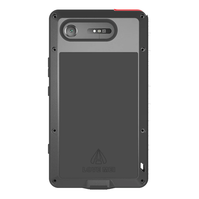 LOVE MEI Aluminum Metal Case For Sony Xperia XZ1 / Compact Armor Shockproof Life Waterproof Cover Capa | Мобильные телефоны и