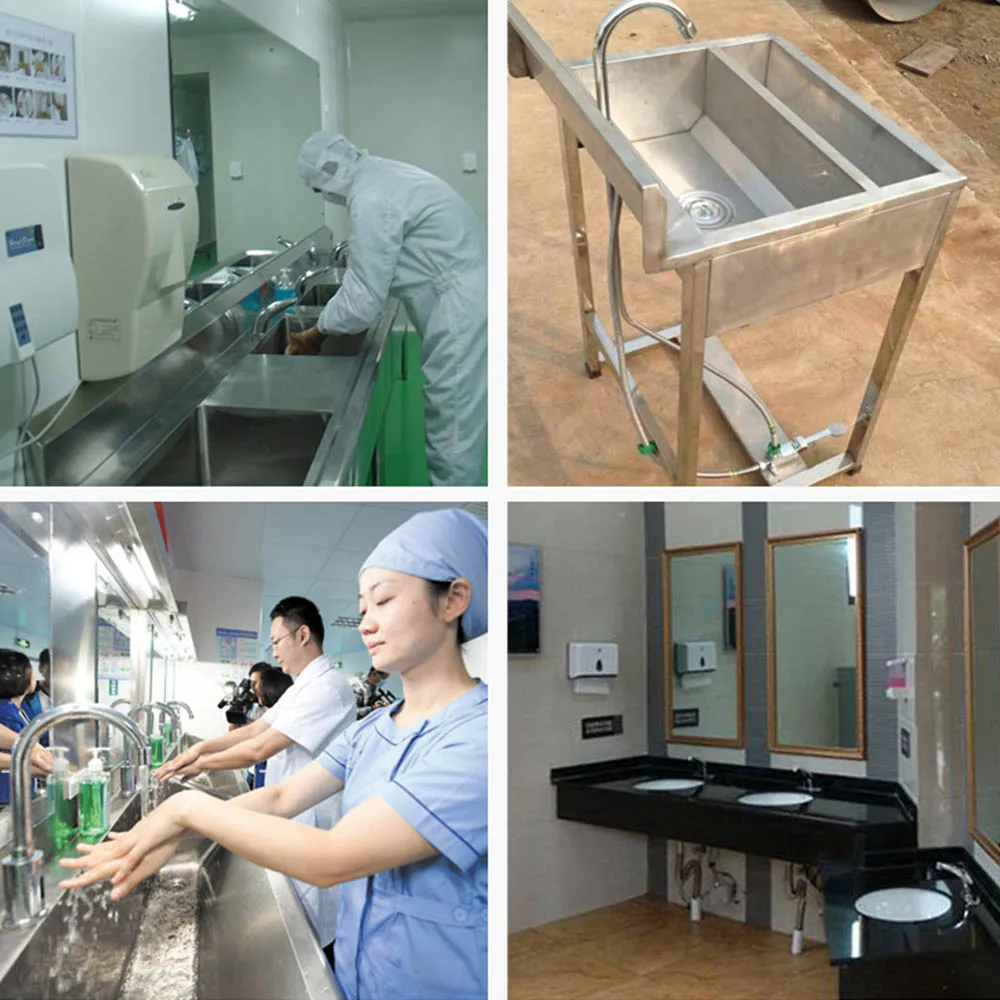 Кухонный водопроводный кран ножной Педальный клапан медный для ванной комнаты