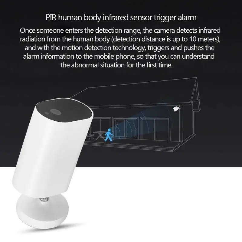 XIAOMI домашняя безопасная видео ip-камера Водонепроницаемая умная камера с питанием от батареи ночное видение AI IP wifi ip-камера наблюдения