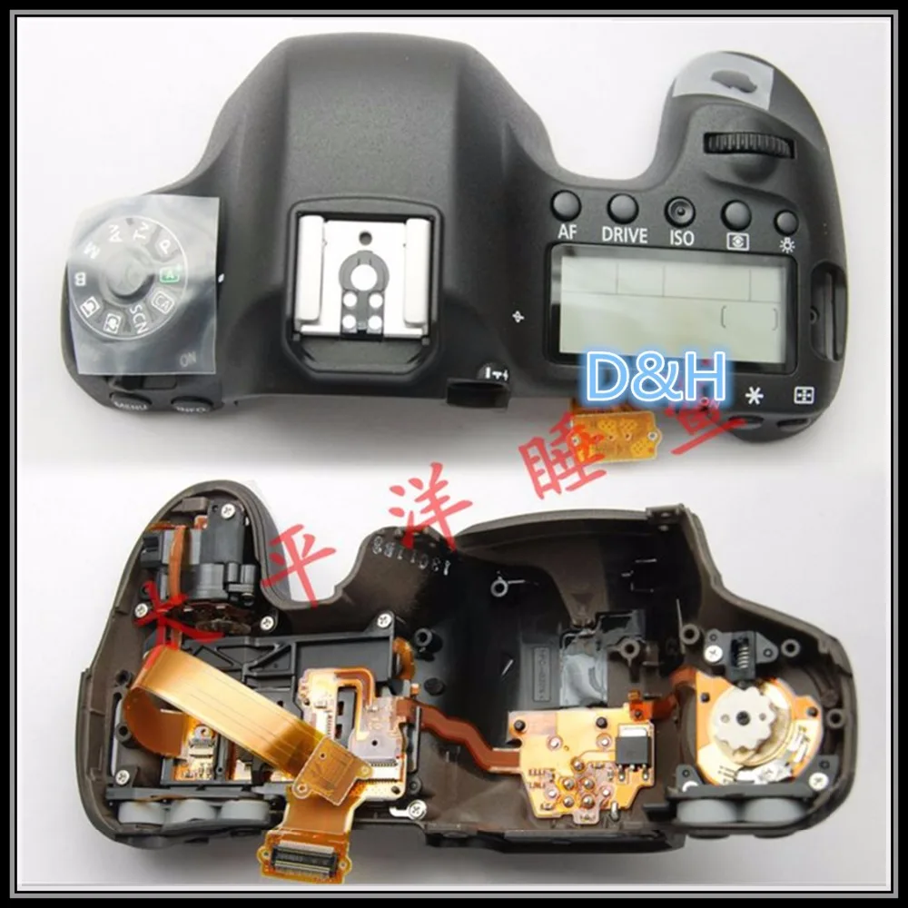 Верхняя крышка в сборе с Наплечная защита и пуговицы для Canon EOS 6D; DS126402 SLR