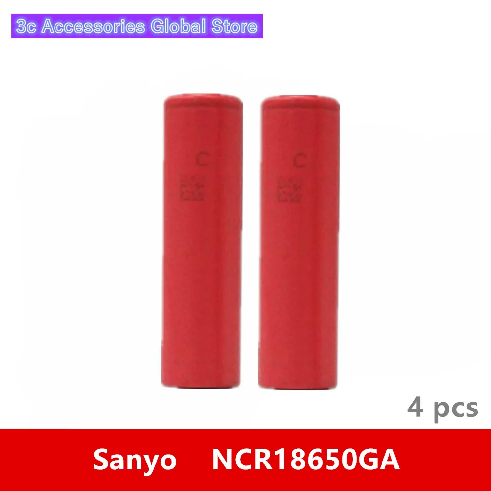 Оригинальная Аккумуляторная батарея для Sanyo NCR18650GA 4 шт. 3 7 в 18650 3500 мАч 6 В |
