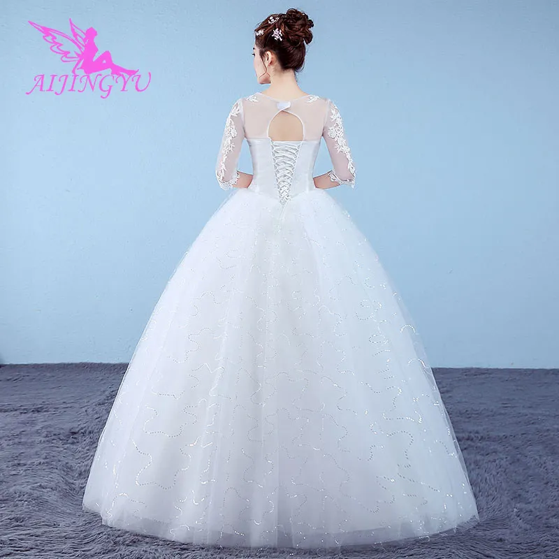 AIJINGYU платья большого размера для свадебной вечеринки weding платье WK745|Свадебные