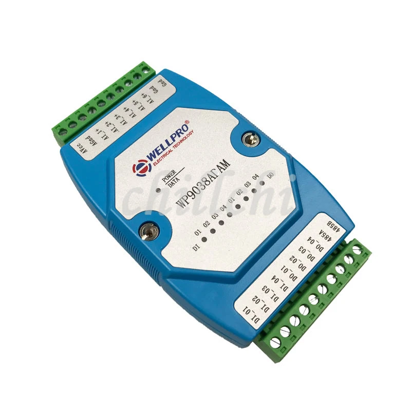Модуль аналогового ввода 0-20 мА/4-20 мА 6AI / 4DI 4DO RS485 MODBUS связь | Электронные