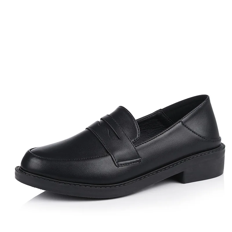 New Elegant Luxury Women Pumps Square Toe Low Heels Simple Beauty Girls Shoes Office Loafers Slip-on Student | Обувь
