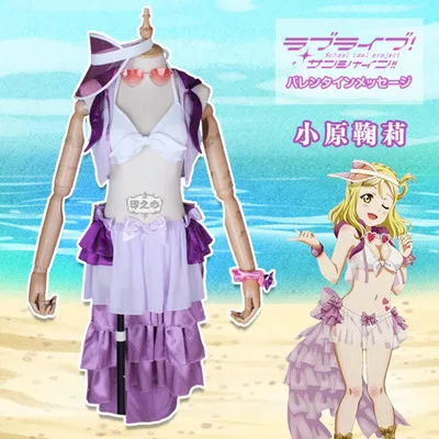 Mari Ohara Обувь в стиле аниме «Живая любовь! Аниме солнце! Aqours все члены SIC12 vol. 12 сексуальный купальник бикини униформа косплей костюм новинка - Цвет: Mari Ohara