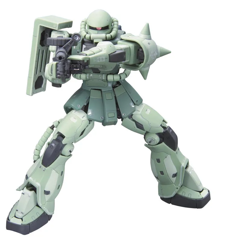 Bandai Gundam 1/144 RG MS-06F ZAKU II мобильный костюм сборные модели комплекты фигурки