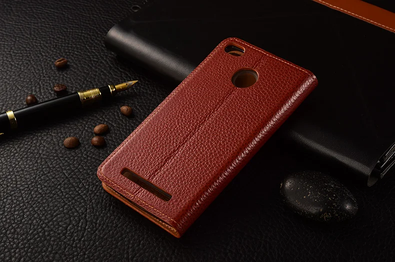 Чехол для Xiaomi Redmi 3S Чехол KEZiHOME личи Натуральная кожа флип-подставка кожаный чехол Капа для Xiaomi Redmi 3 Pro чехол для телефона s