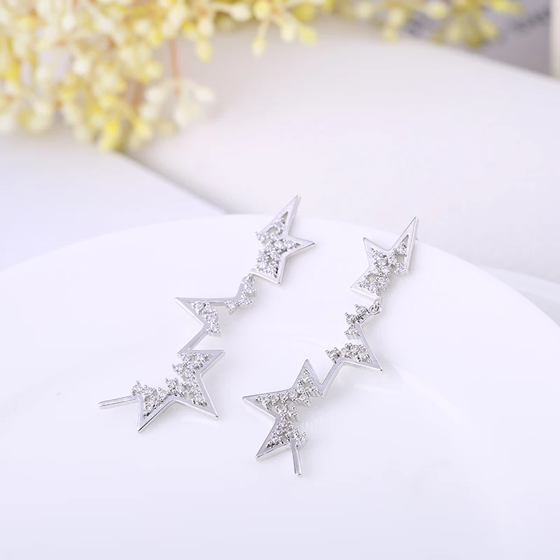 Женские серьги со звездами GAOLA длинные женские с симметричными кисточками и