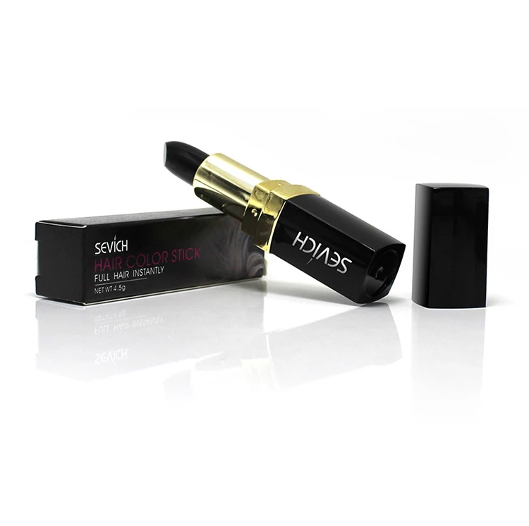 Одноразовая краска для волос натуральный растительный черный цвет коричневый цвет краска для волос форма губной помады анти пот водонепроницаемый длительный TSLM1