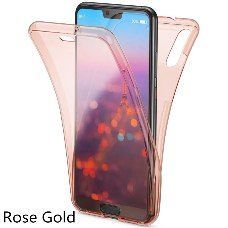 360 двойной силиконовый чехол для huawei P30 P20 Pro P10 P9 P8 Lite P Smart Y5 Y6 Y7 Y9 Коврики 20 Honor 10 Lite 10i 8A крышка