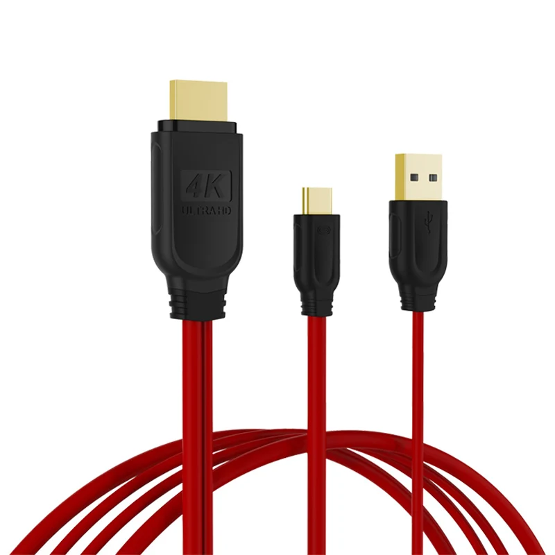 AIXXCO USB C HDMI кабель Type к 4K Thunderbolt 3 для MacBook Samsung Galaxy S10/S9 Huawei Mate 20 P20 Pro HDMI|Кабели HDMI| |