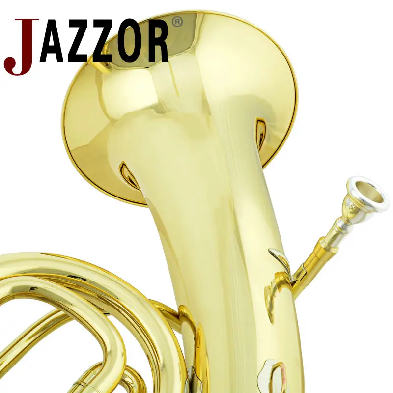 Профессиональный JAZZOR JZEU-310 Профессиональный euphonium B плоский золотой лак, латунный духовой инструмент с мундштуком и чехол