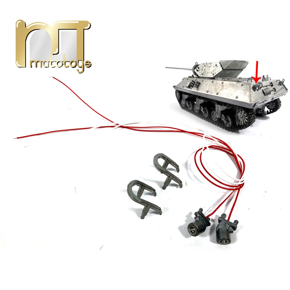 1:16 металлические задние фонари с защитой для MATO 1210 полностью металлический Танк