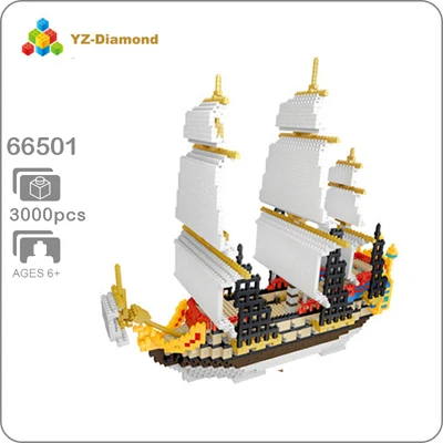 Титаник Карибский пират парусный спорт от Black Pearl с рисунком парохода 3D модель DIY