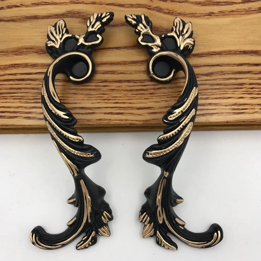 Новое поступление 96 мм антикварная ручка ящика уникальные ручки для шкафа черные