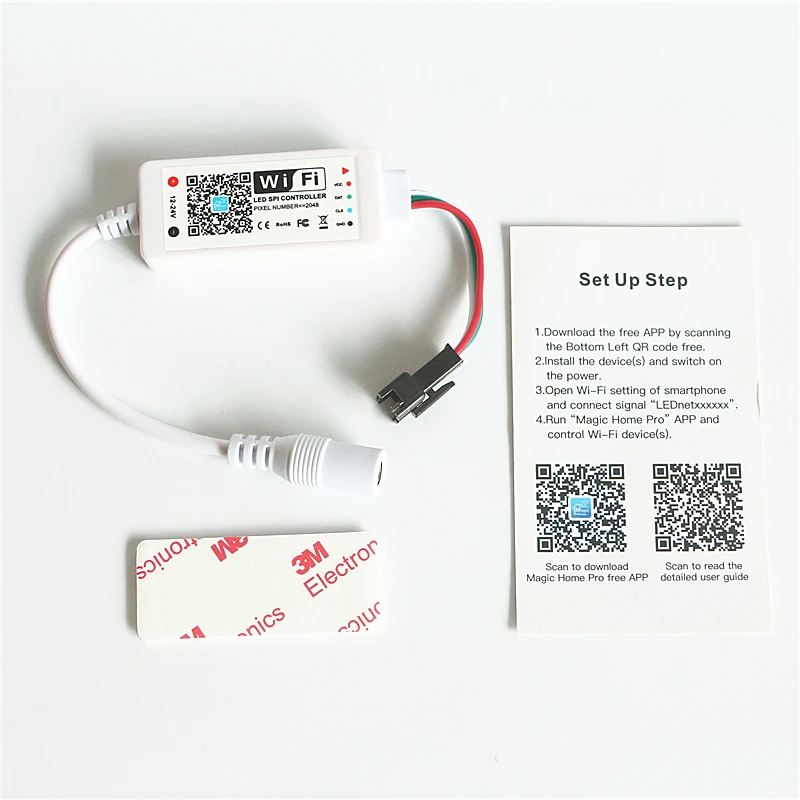 Светодиодный мини контроллер Magic Home SPI Wifi полноцветный пикселей для WS2811 SM16703 GS1903