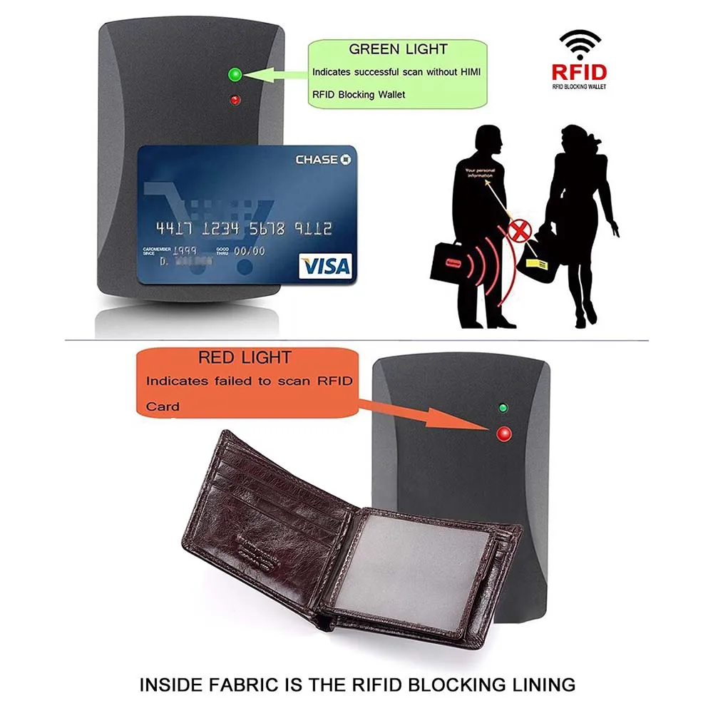 KAVIS Rfid высокое качество 100% натуральная кожа кошелек для мужчин портмоне Portomonee