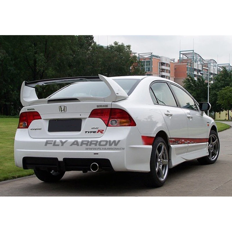 Используется для Honda CIVIC спойлер 2006-2011 год ABS Материал ciimo RR typeR стиль заднего крыла углеродного волокна аксессуары для автомобиля refitt