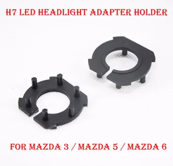 2 STÜCKE H7 Led-scheinwerfer Conversion Kit Lampen-halter Adapter Basis Retainer buchse Für Mazda 3/Mazda 5/Mazda 6 Lampen konverter