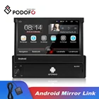 Автомагнитола Podofo, 1 Din, Android 8,1, выдвижной автомобильный радиоприемник 7 дюймов, GPS-навигация, автомобильный мультимедийный плеер, Wi-Fi, MP5-плеер с поддержкой камеры