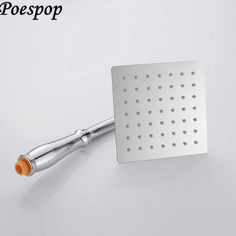 POSEPOP " /6"/" дюймов ультра-тонкая душевая головка ванная комната спрей для душа душ с дождевой насадкой водосберегающая душевая головка s
