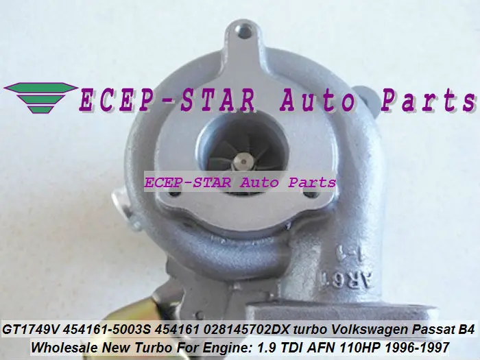Бесплатная доставка GT1749V 454161 5003S 0001 028145702DX 028145702DV турбо для Volkswagen VW Passat B4 1 9 TDI AFN 1.9L 96