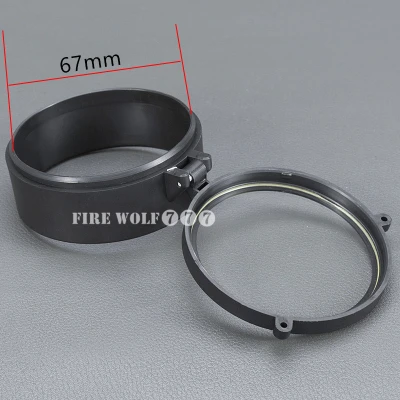 67mm Прозрачный прицел для винтовки быстрый флип Весна вверх открытый крышка объектива Крышка для калибра прицел винтовка Охота - Цвет: 67mm