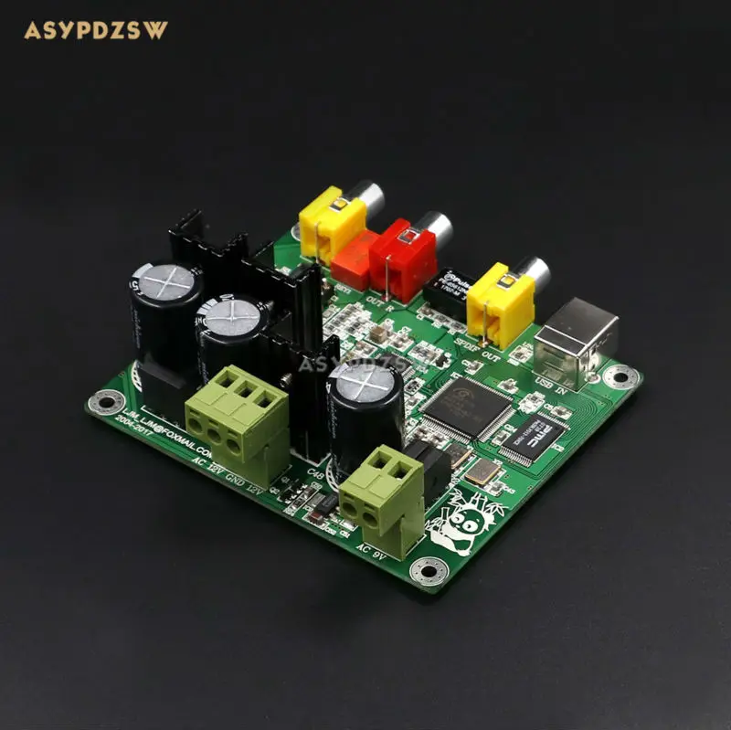 Флагманская версия CM6631A AKM4490 USB интерфейс ЦАП готовая Плата USB вход аналоговый сигнал ЦАП выборка 32 бит 384K
