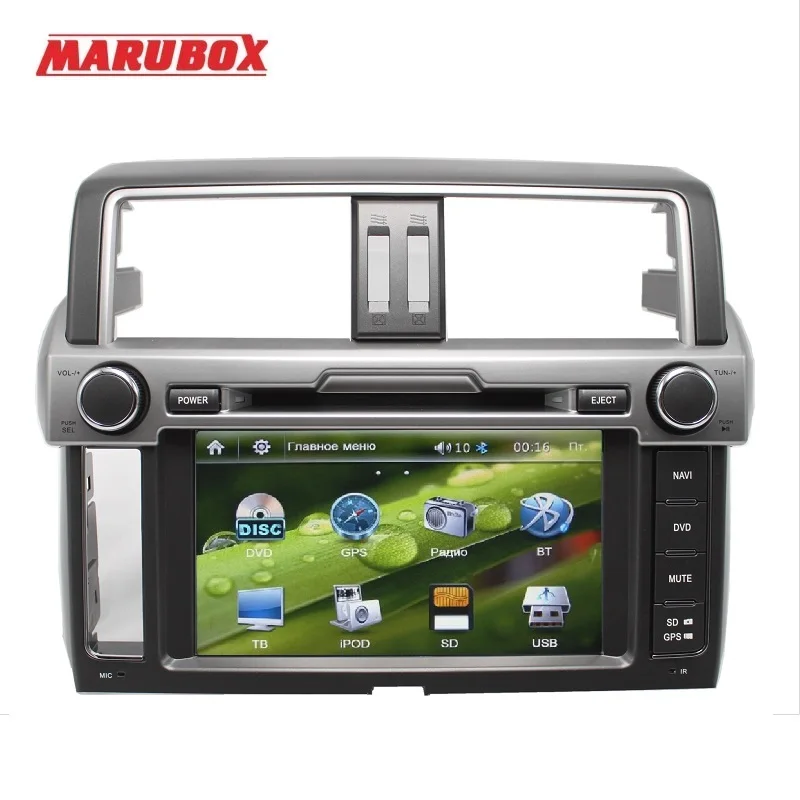 Штатная магнитола для Toyota Land Cruiser Prado 2013 2017 MARUBOX M8651 (для авто без монитора) Штатное