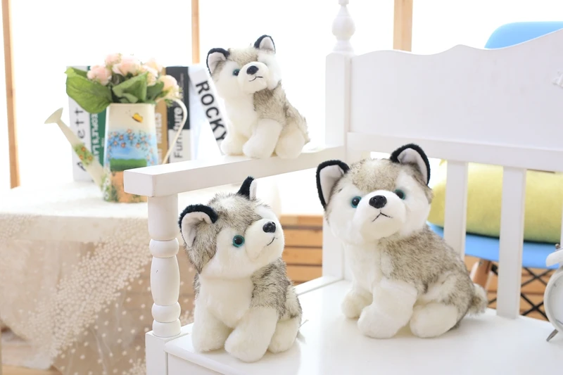 Kawaii щенок мягкие игрушки 18cm23cm Симпатичные Моделирование Собака Хаски плюшевые игрушки кукла Дети Детские игрушки подарок для девочек игрушки для детей