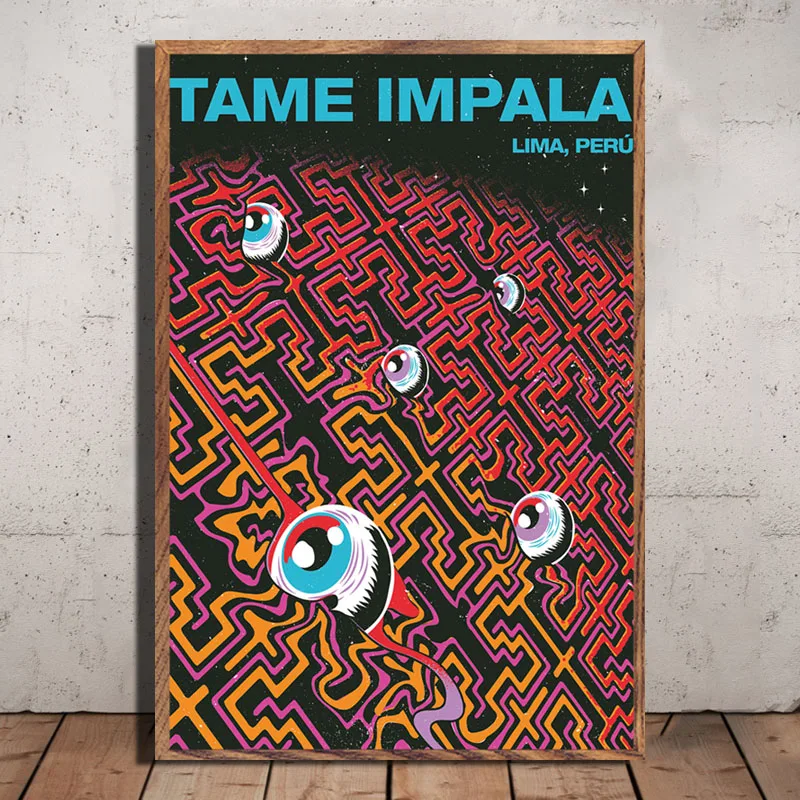 P232 Tame Impala искусство детской музыки звезды картина Шелковый Холст постер