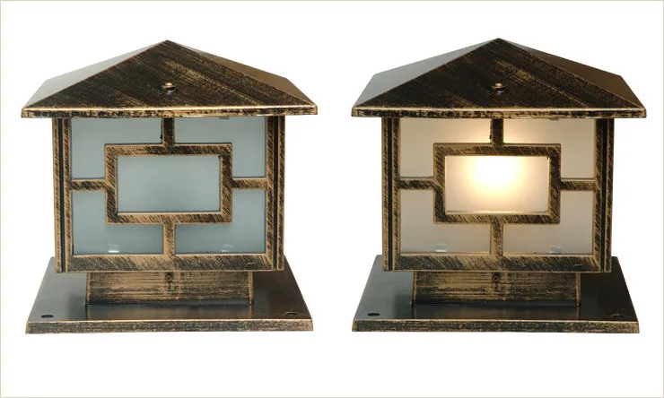Фонарь для наружного освещения ландшафт японский квадратный винтажный