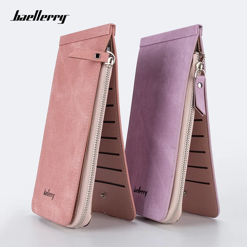 Baellerry бумажник г-жа Длинные multi card мешок руки молнии бумажник корейский женский карта в горошек