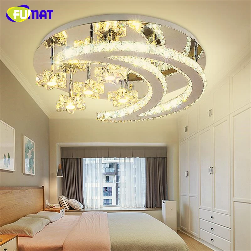 Светодиодный потолочный светильник FUMAT К9 в современном стиле с декором луна и