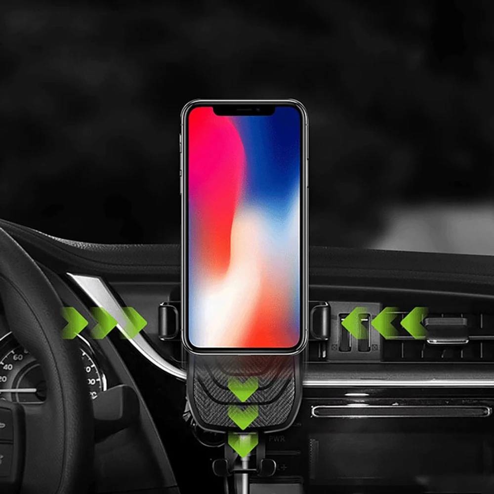 U & RO Ци Беспроводное зарядное устройство для iPhone XS MAX X XR 8 плюс samsung S9 S10 S8