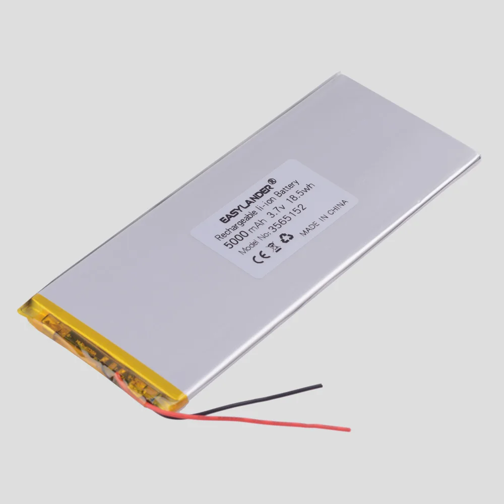 3.8V,3.7V 5000mAh  3565152  Li-ion polymer lithium  battery for tablet pc,power bank,e-book;BL-T17  Digma plane 3564150  3565150