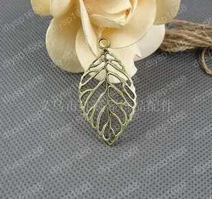 

(A1203)44*26mm simple leaf Fashion Jewelry Findings,Accessories,charm,pendant,Alloy Antique